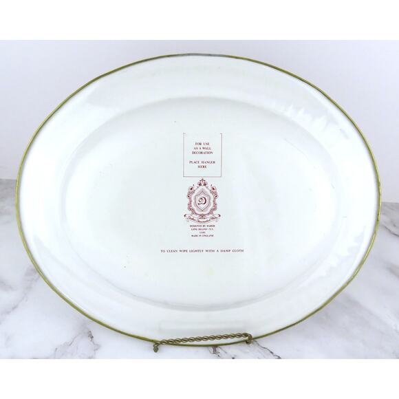 Vintage Daher Decorated Ware Tin Tray Floral Fruit Still Life Made in England - Picture 3 of 12